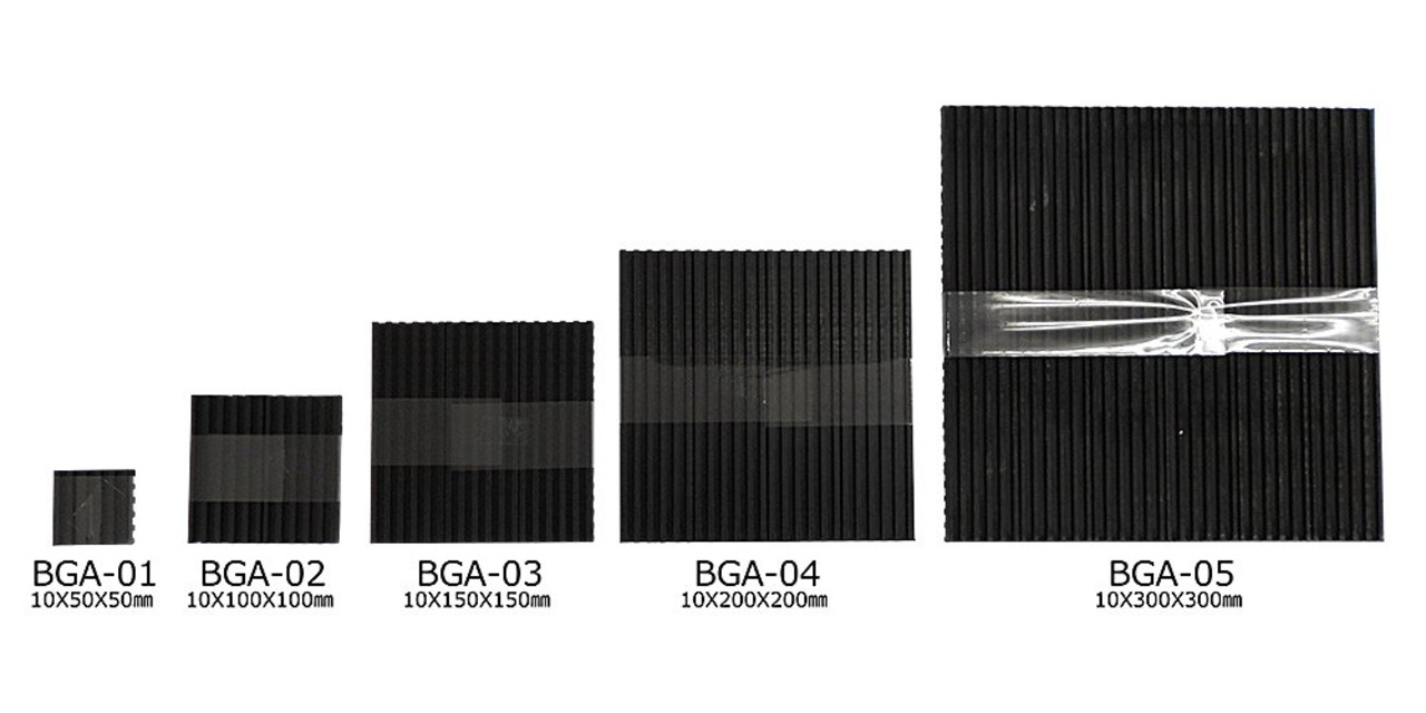 和気産業 防振ゴムA 黒 10X300X300mm BGA-05 防振 防音 洗濯機 室外機 1枚入
