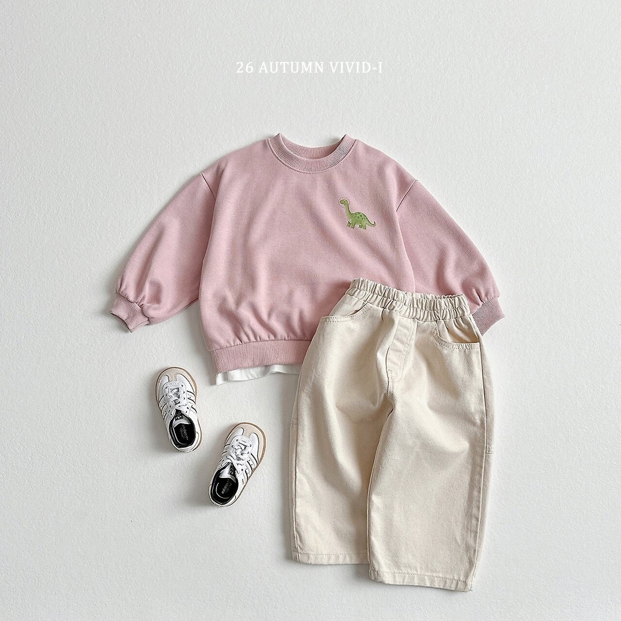 韓国子供服 / VIVID-I / 26Autumn / スペース ダイナソーMTM / キッズ服 / ジュニア服 / 秋服 *XS~JM*