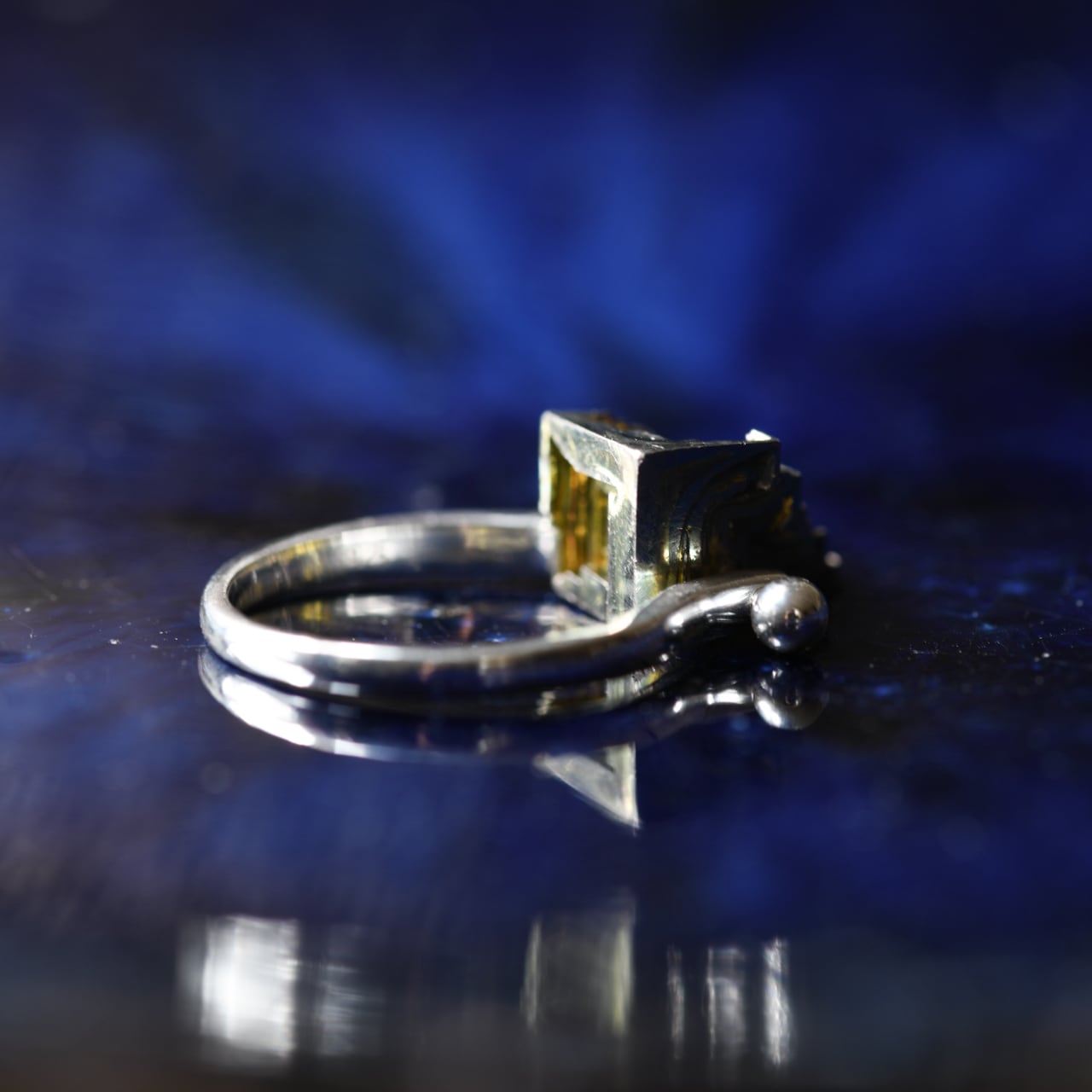 008 0 Collection】 ビスマス人工結晶 鉱物原石 フリーサイズ シルバー