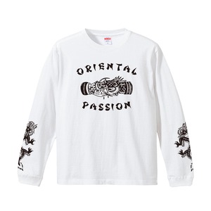 ORIENTAL PASSION LONG SLEEVE T-SHIRT WHITE