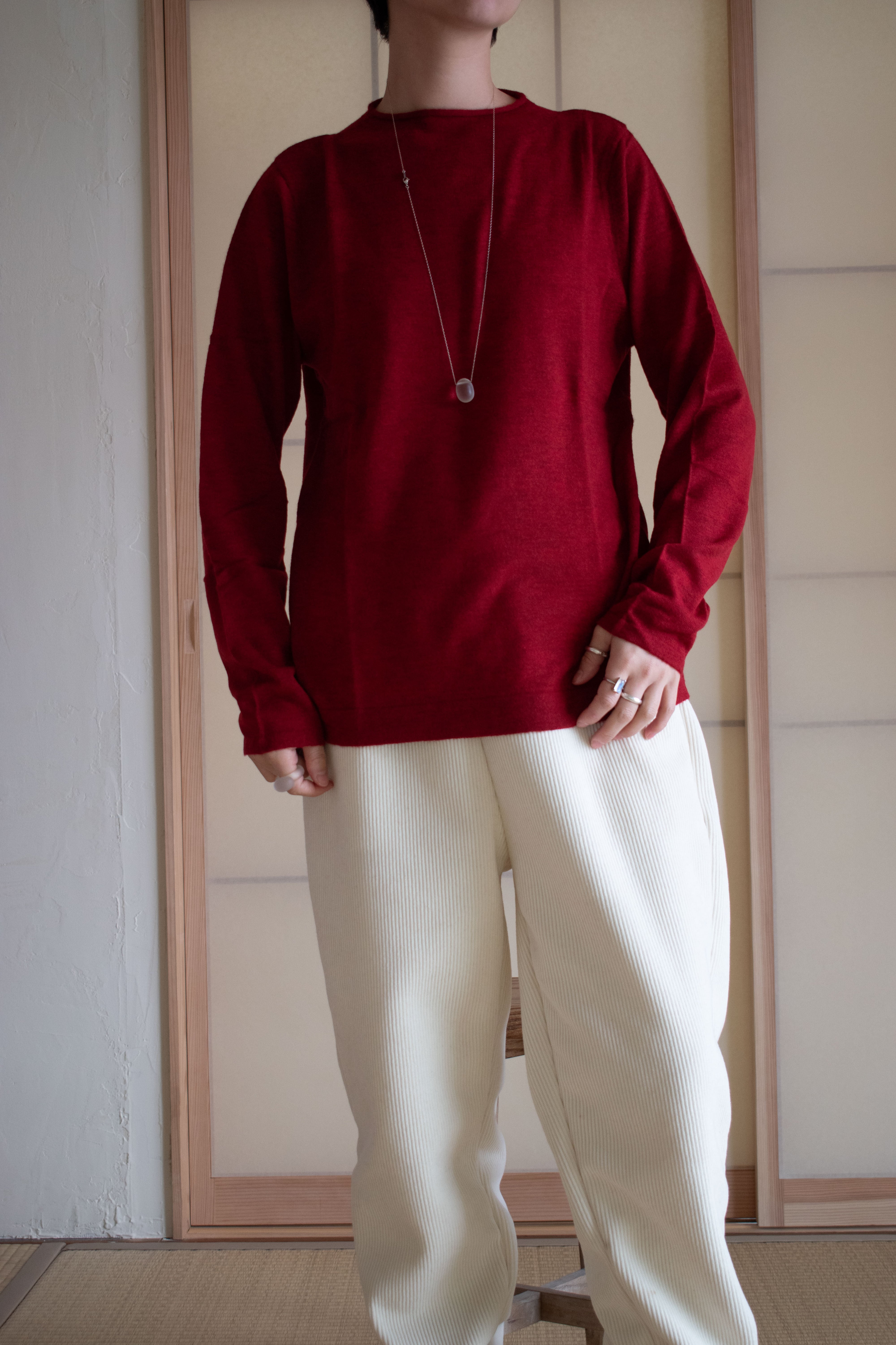 FREEMAN--B 定価2.6万 ボトルネックインナーニット ブラウン FREEMAN B 定価2 6万 ボトルネックインナ ニット ブラウン WALTS WARRISTON