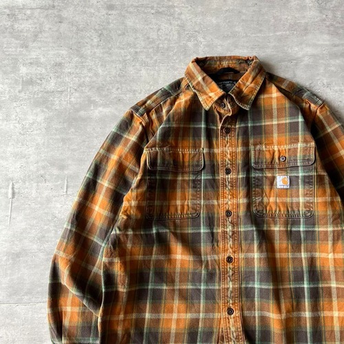 Carhartt / shadow check work shirt size M