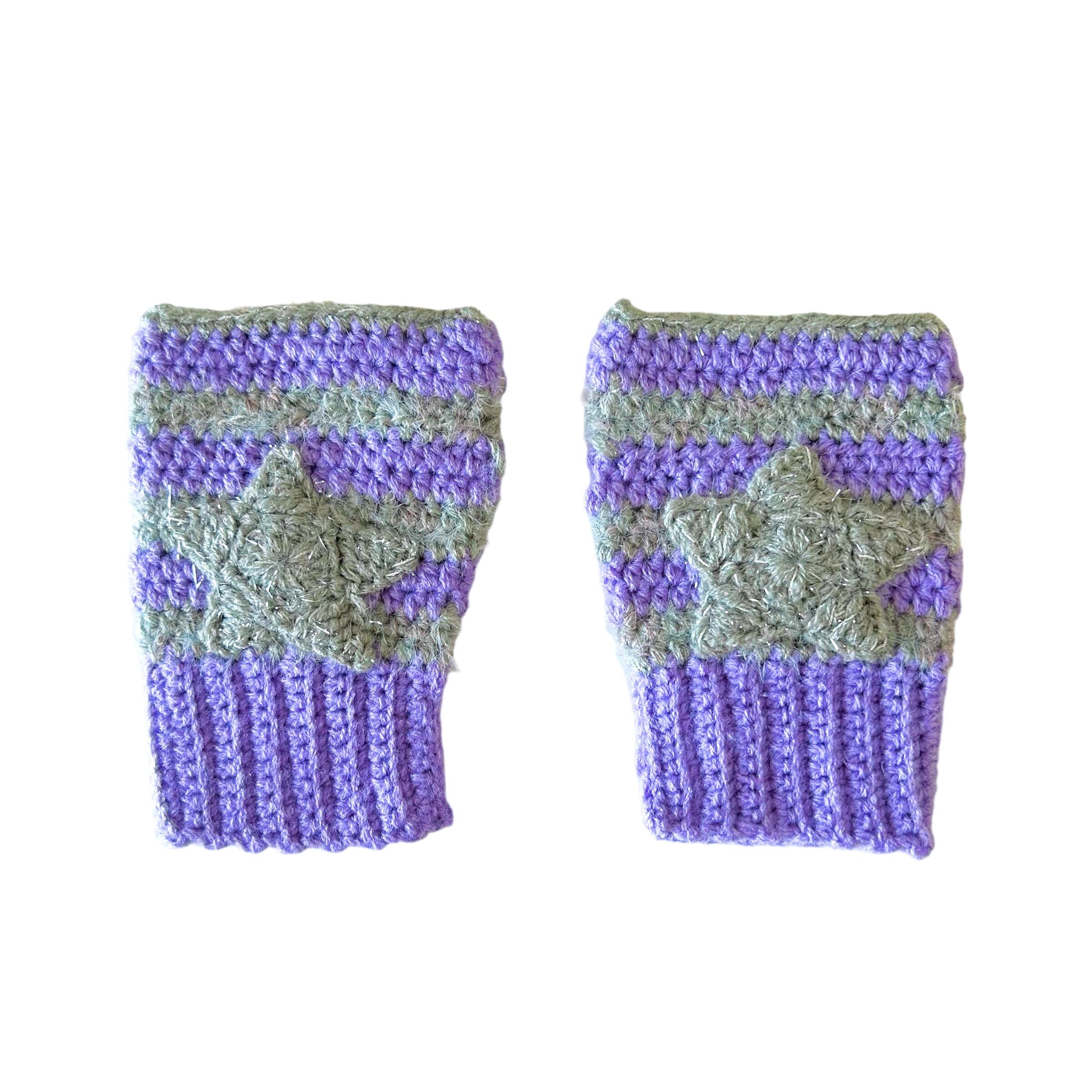 HEIHEI スターキャットビー二ー スターアームカバーセット HEIHEI スターキャットビーニー＆アームカバーセット PURPLE