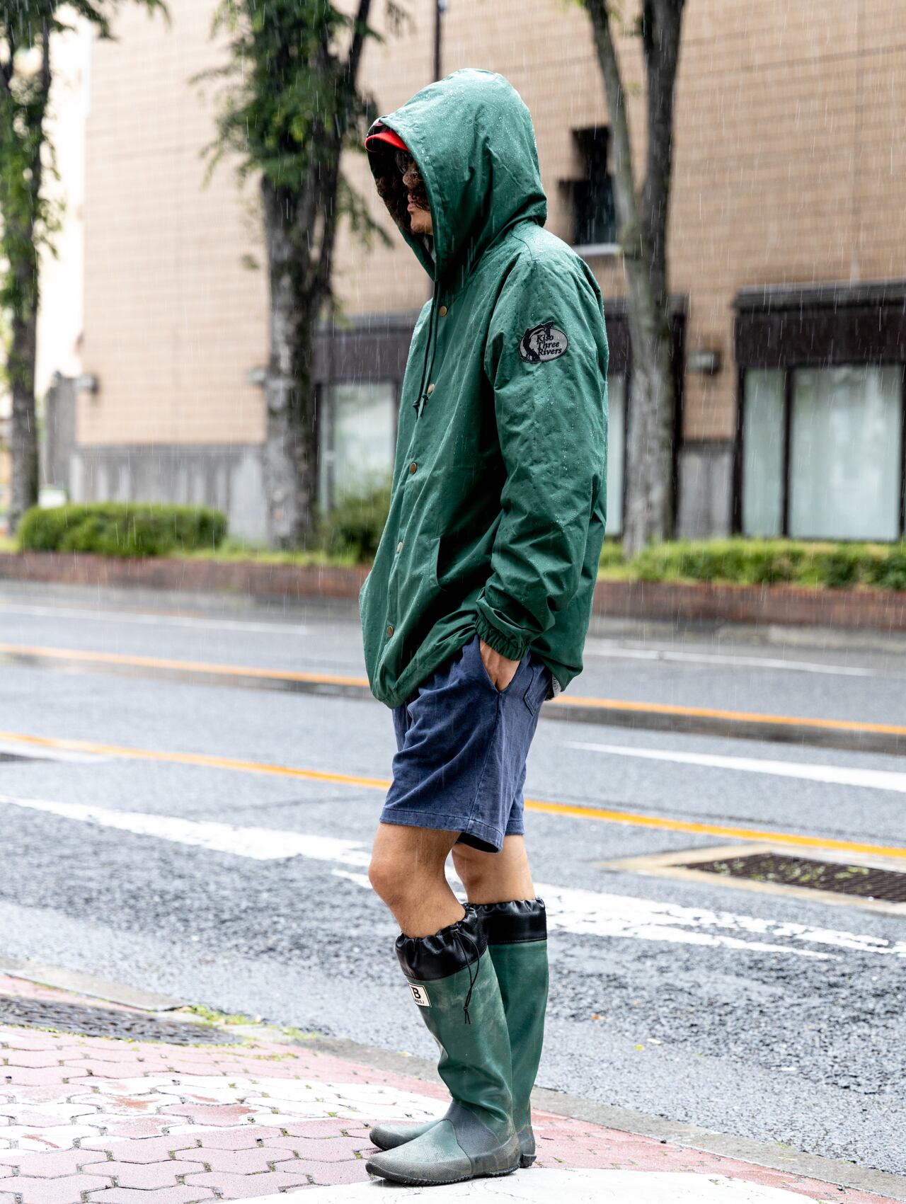 NEIGHBOR HOOD グリーンナイロンジャケット 中古・古着通販】NEIGHBORHOOD (ネイバーフッド) ナイロンジャケット