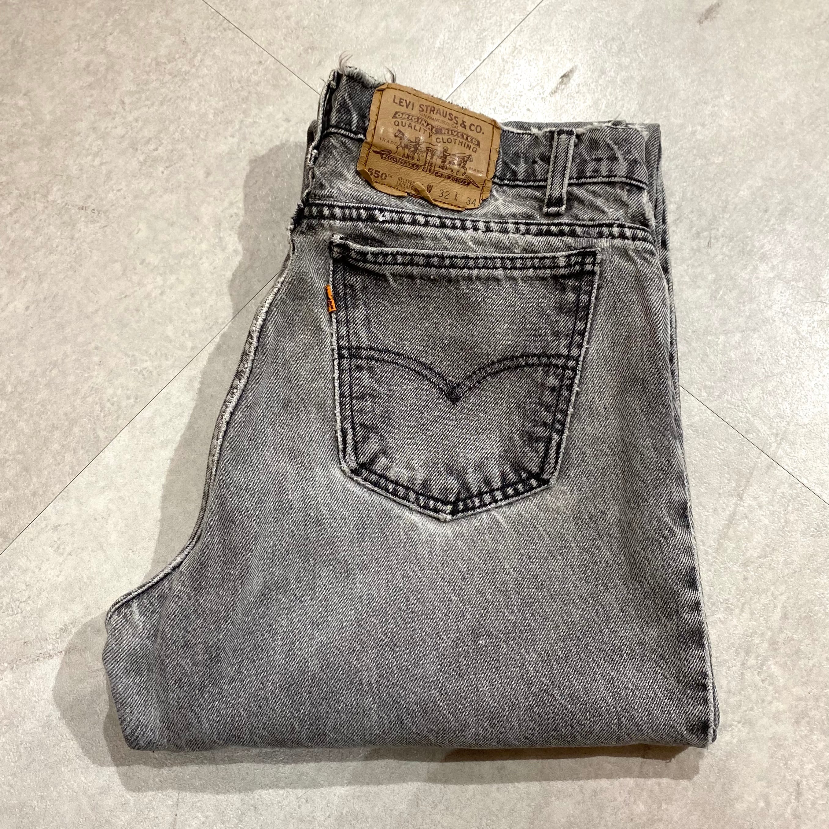 リーバイス550 LEVI’S ブラックデニム レソト製 w32