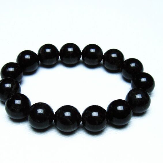 モリオン 黒水晶 ブレスレット 14mm 一点物 メール便可 [M便 1/10] 111-46329