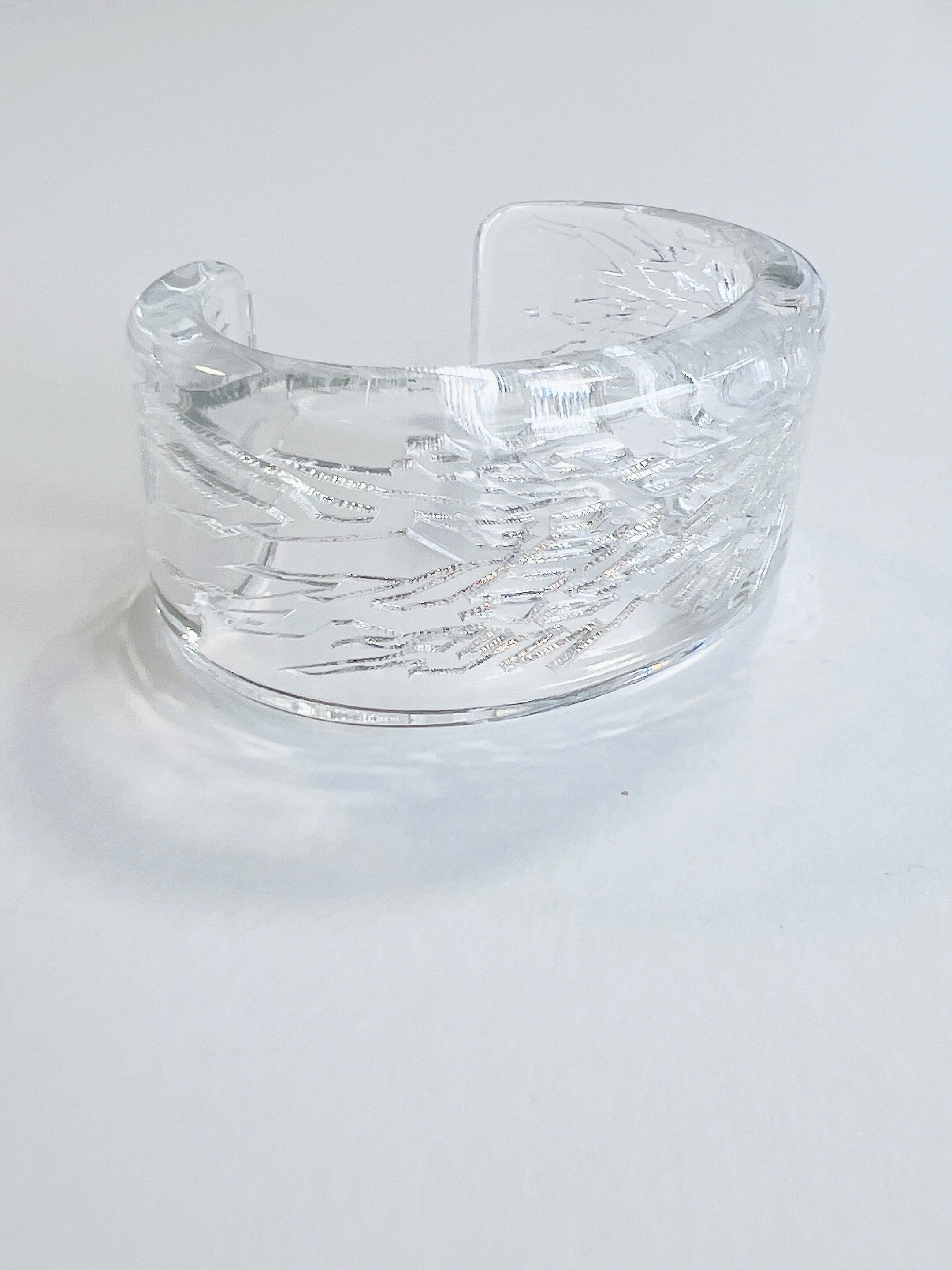 ISSEY MIYAKE】cracked glass clear bangle | NODE VINTAGE by KOH