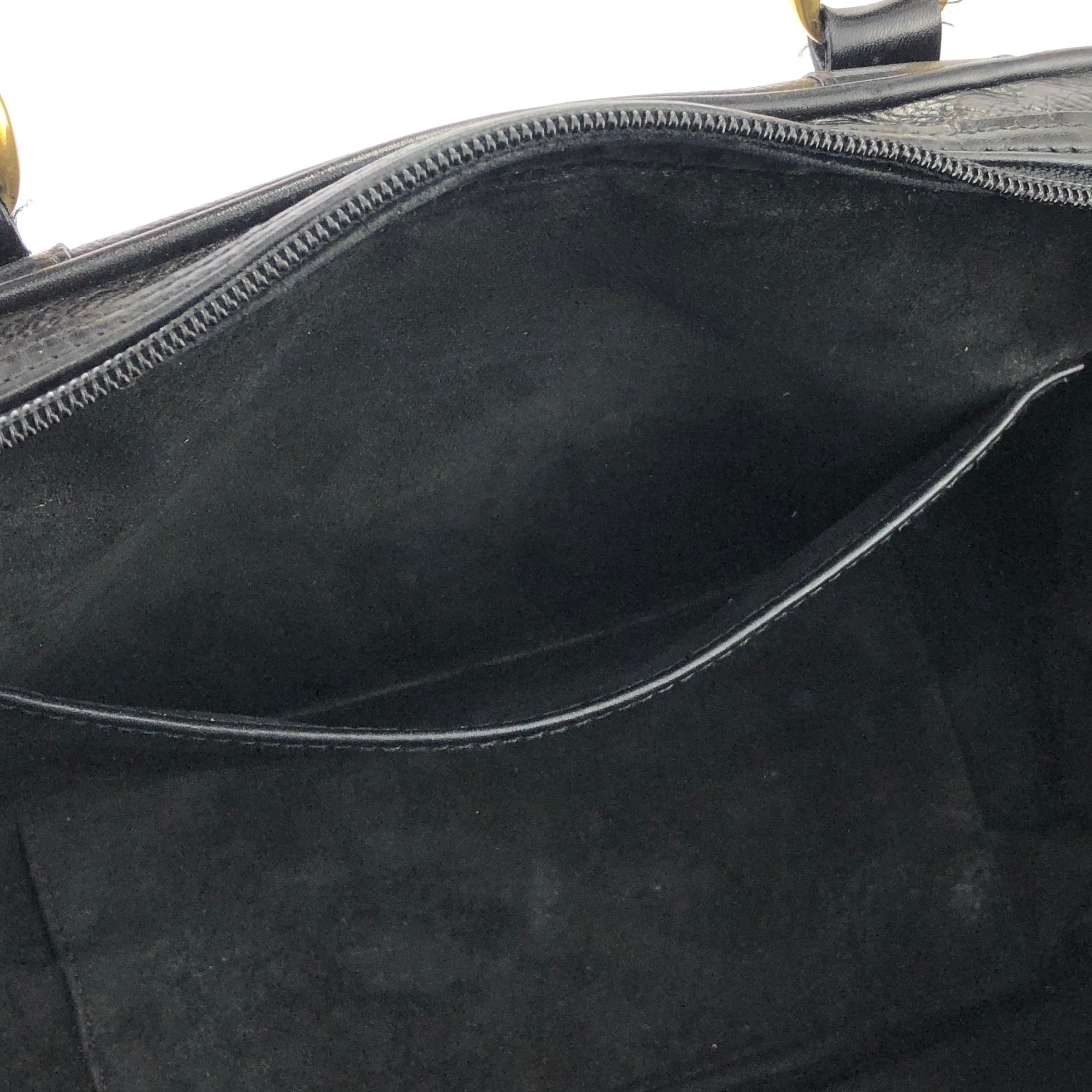 GUCCI グッチ GG型押し シュリンクレザー ミニボストン ハンドバッグ