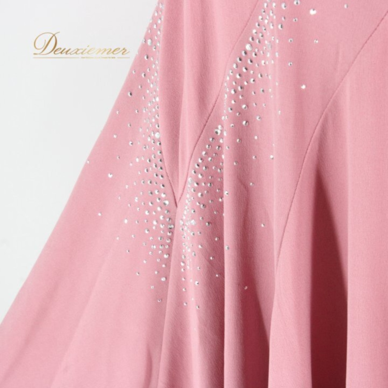 社交ダンス 衣装 スタンダード スカート レッスンウェア レディース ピンク系 無地 練習着 シンプル フォーマル ステージ衣装 ラインストーン フレアスカート ダンススカート ソーシャルダンス 練習用 ステージ用 発表会 ウエストゴム ピンク ストーン装飾 ラインストーン付き キラキラ シンプルデザイン 上品 大人可愛い エレガント ダンスレッスン コスチューム レディース用 Ballroom skirt Standard skirt Pink Sparkle stones