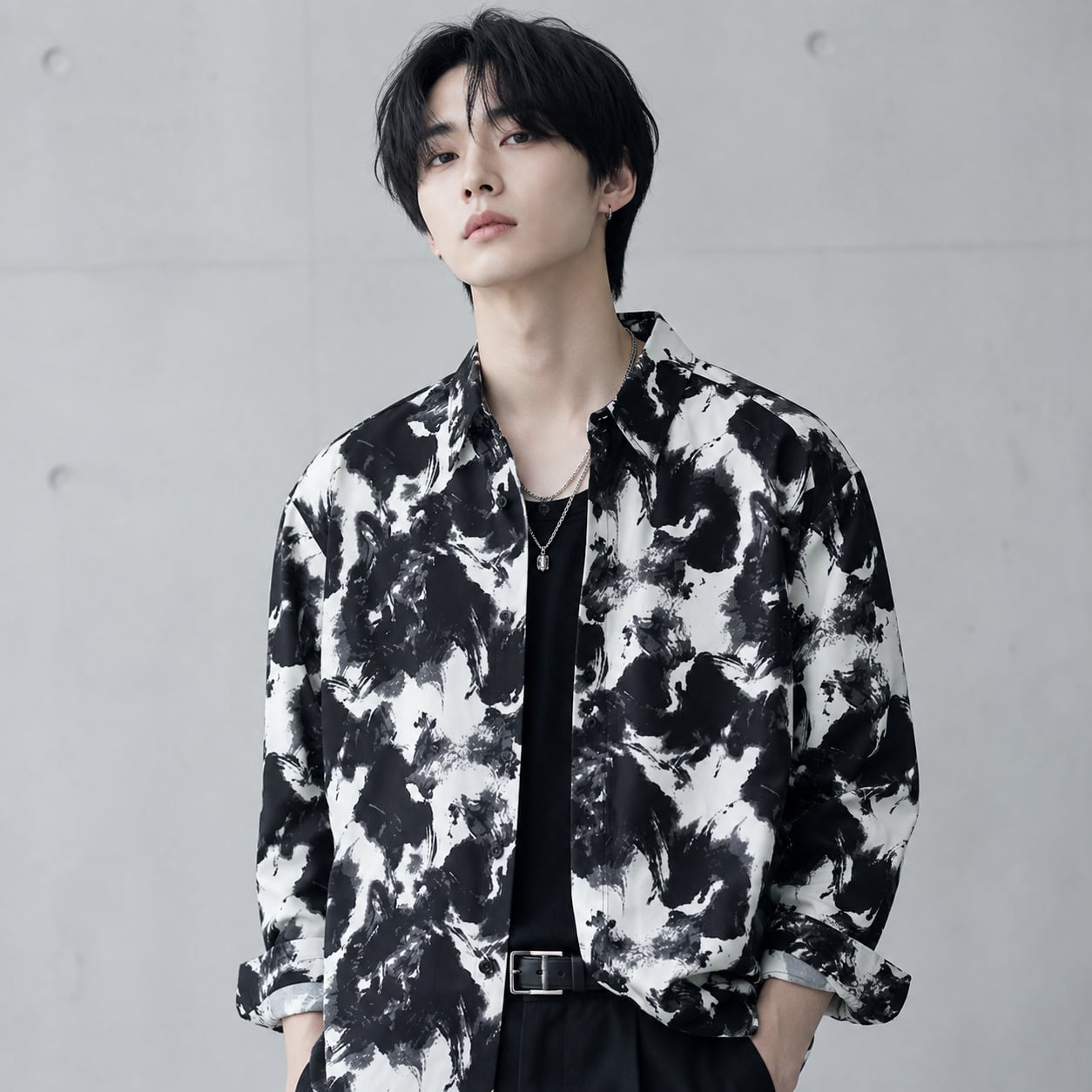 Suiboku-ga Loose Shirt 0006