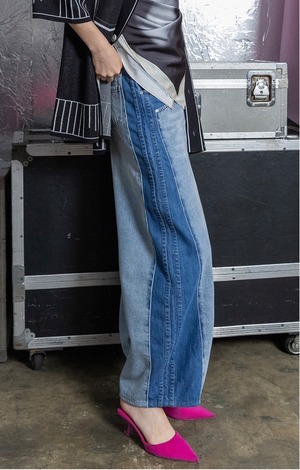 アウラアイラ AULA AILA COCOON SILHOUETTE DENIM PANTS