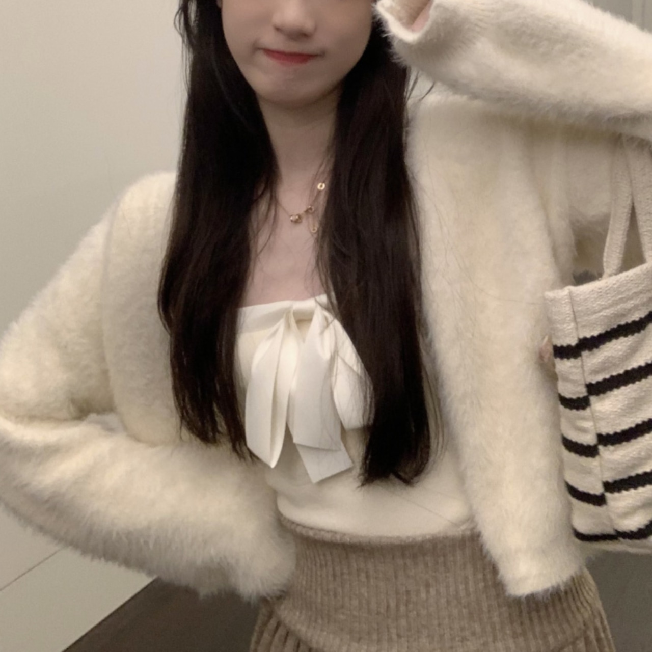 リボンニットキャミソール LK719