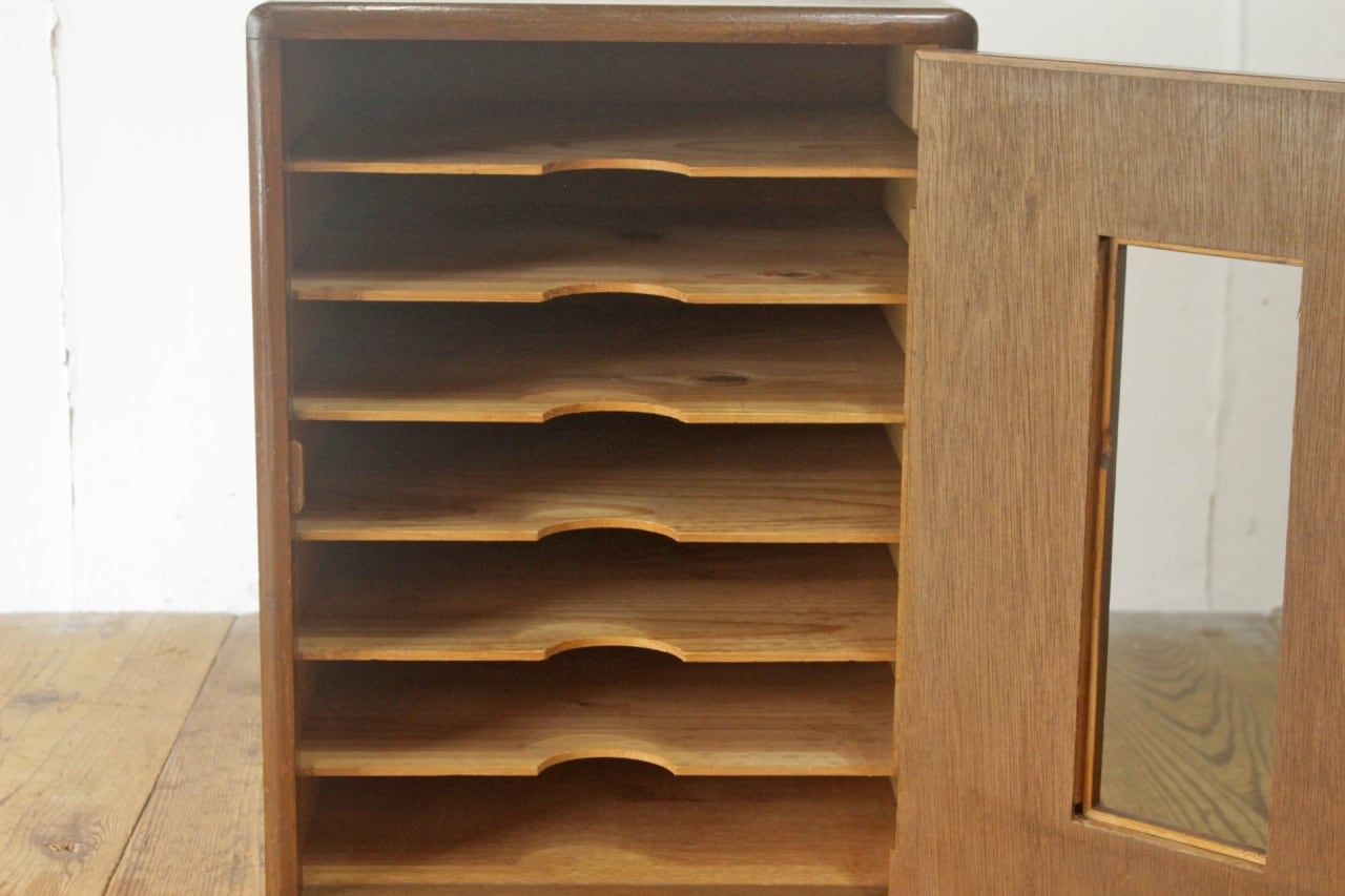 【良品】ヴィンテージ レコードキャビネット レコードラック 良品】ヴィンテージ レコードキャビネット レコードラック