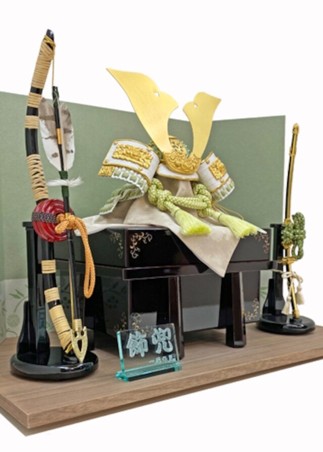 五月人形 赤黒木製弓と矢の飾り 弓太刀 鎧兜用 公式】弓・, image size:1120x1568