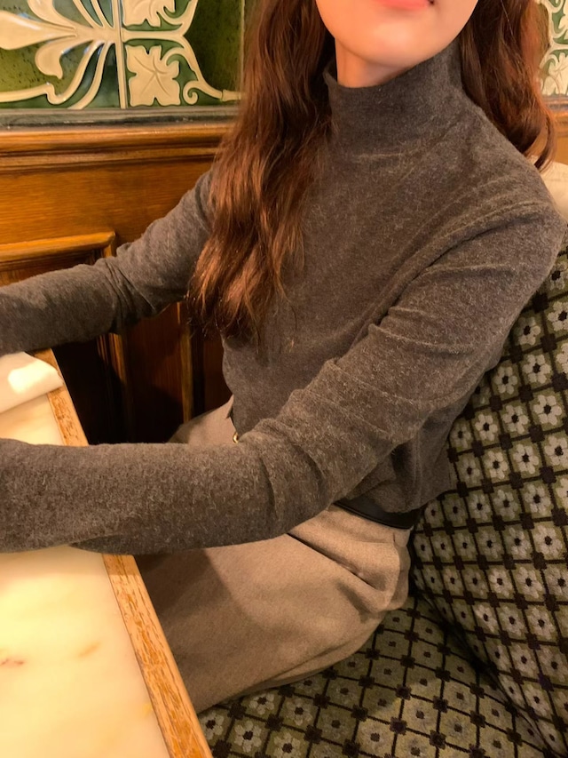 (即納) LIFFEY / Angora button pola tee 2color