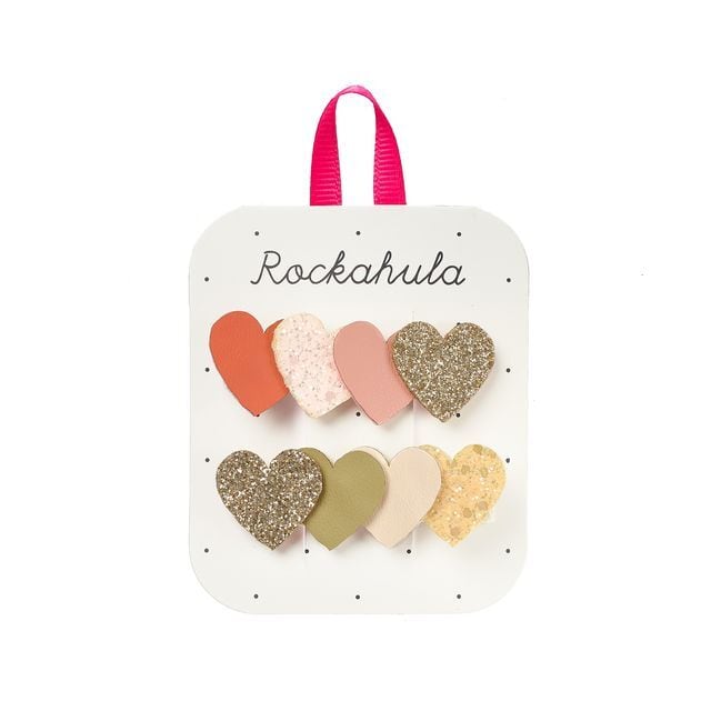 H2431P-Sweet Hearts Bar Clips-PINK