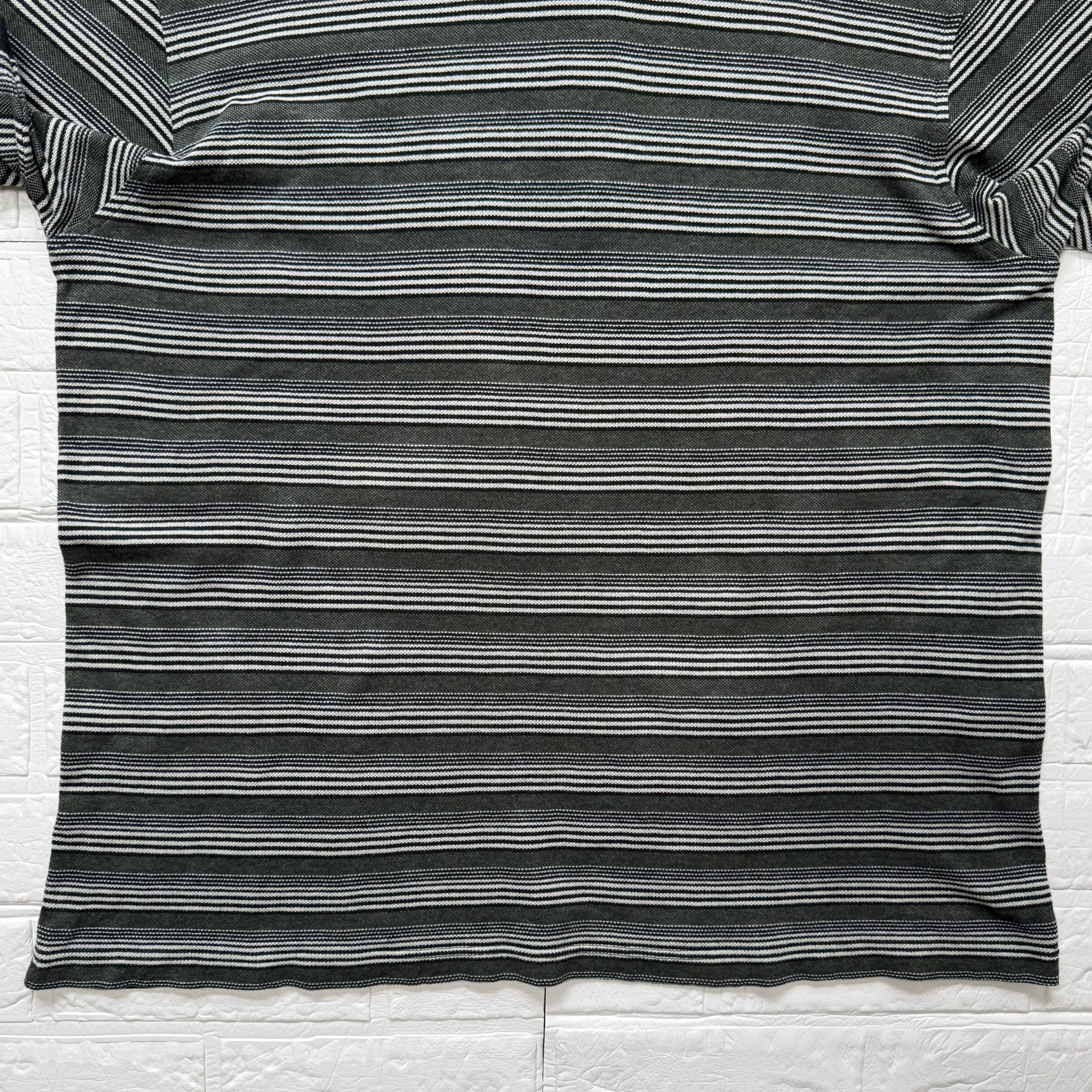 LACOSTE 90s フランス製 F5191 コットン 鹿子 半袖ポロシャツ モス