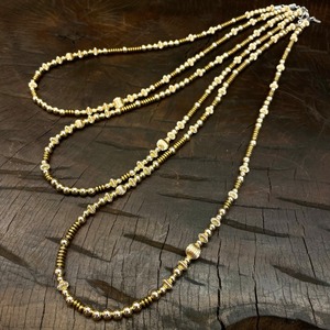 ブライト（Bright）ネックレス（Wave S Hematite All Gold）55cm