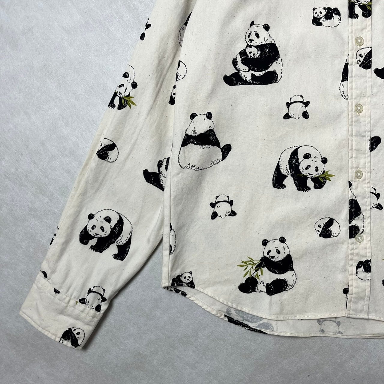 KABIたん専用(ง ˙ω˙)ว パドカレ インド綿 チビ襟 オーバーサイズ シャツブラウス ストライプ