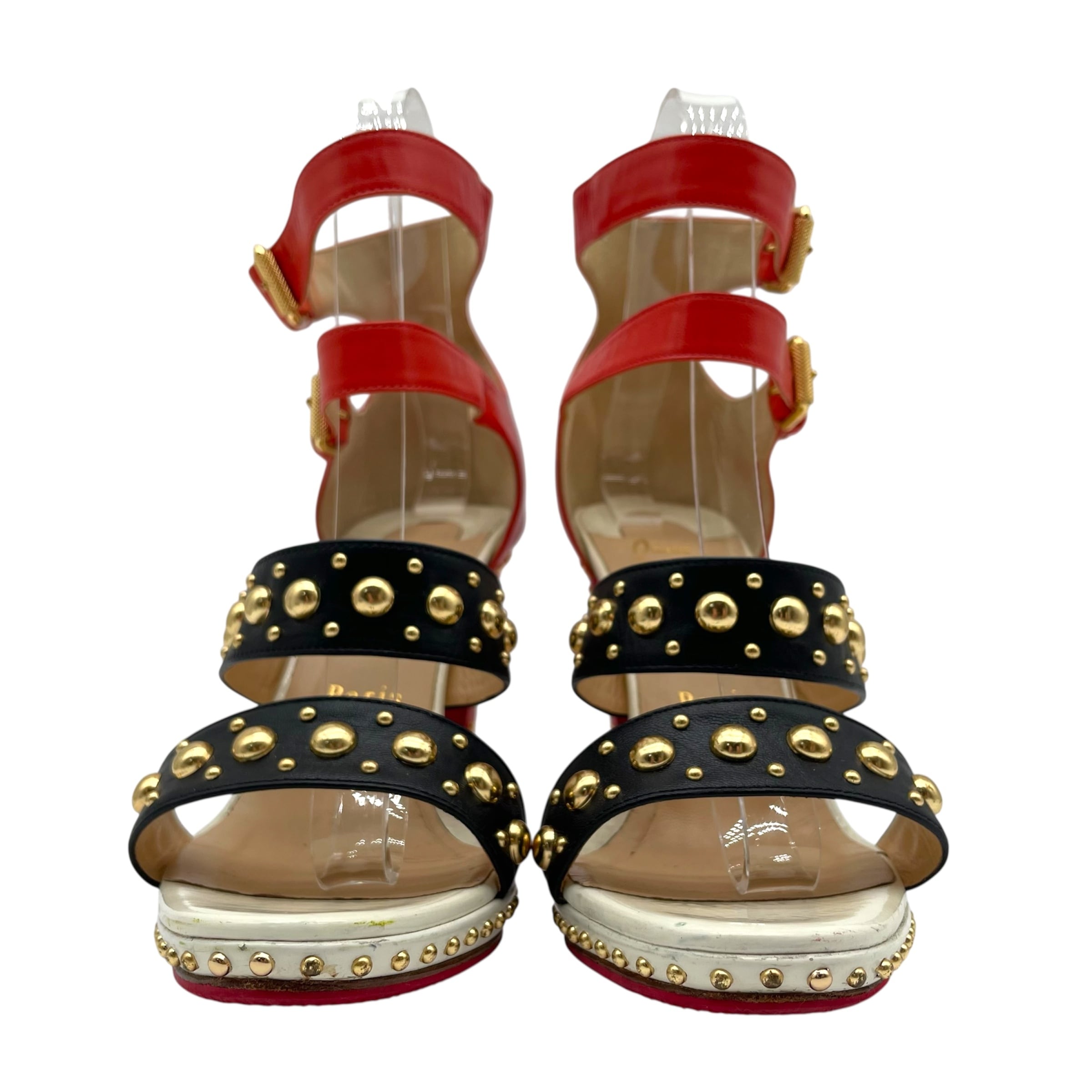 Christian Louboutin ルブタン サンダル スタッズ 36 1/2 23.5cm