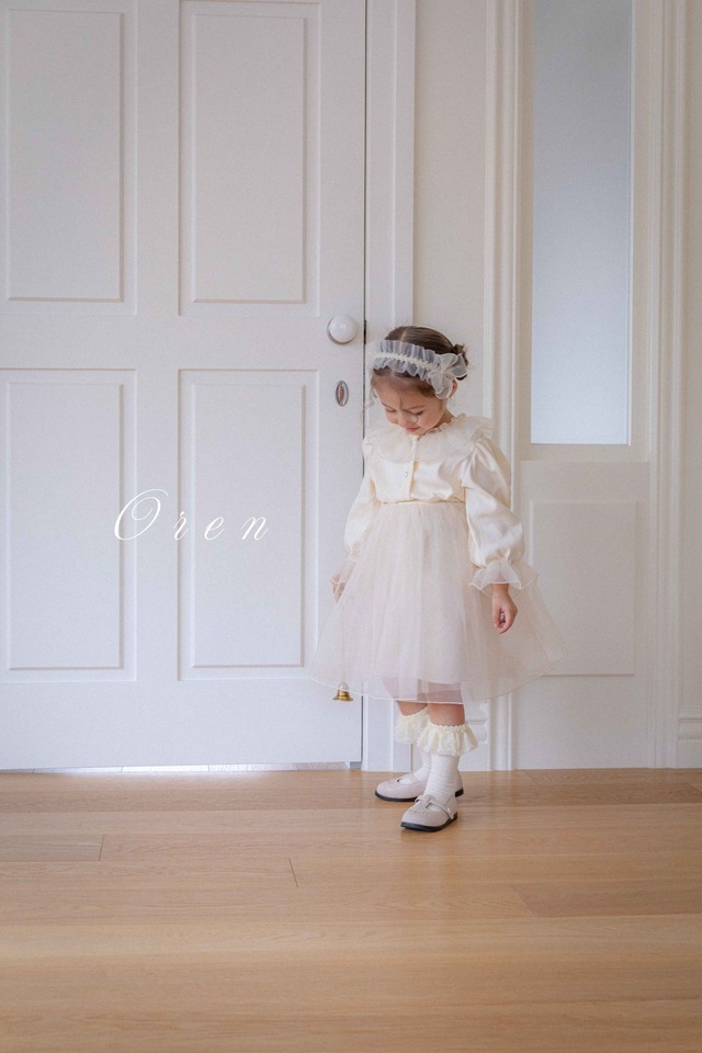 ※お洋服と同梱限定※【即納】<OREN>  Shiny organza hair band