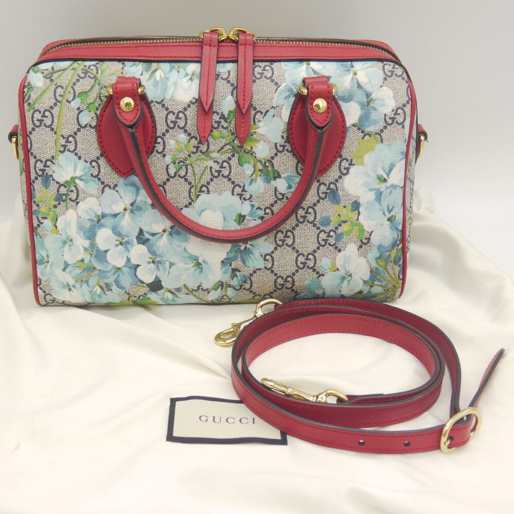 GUCCI グッチ GGブルームス ミニボストンバッグ ハンドバッグ 2WAY