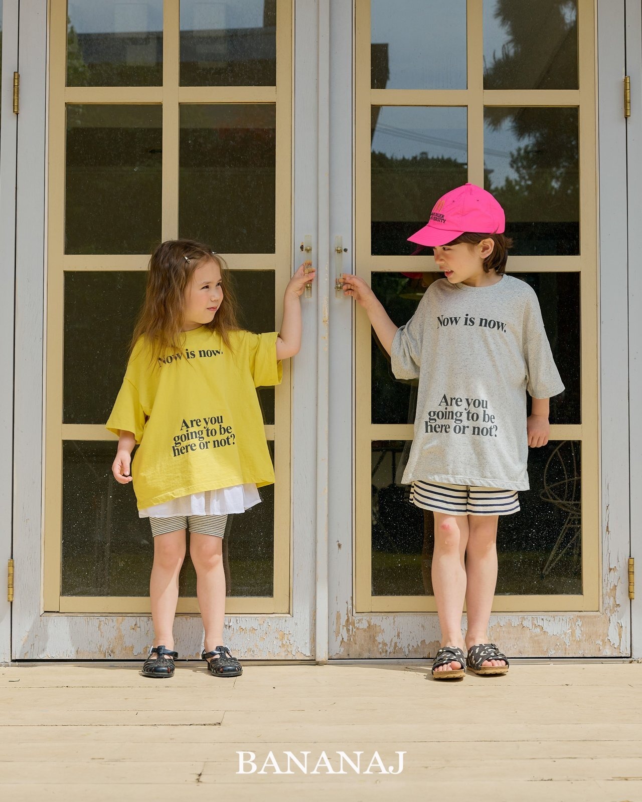 【BANANA J】Now is now Tシャツ メランジ  90~130cm 240416 - 6