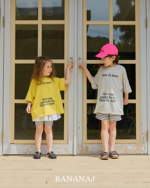 【BANANA J】Now is now Tシャツ メランジ  90~130cm 240416