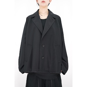 [Blanc YM] (ブランワイエム) BL-23S-OWPJ Oversize Welt pocket JKT (black)