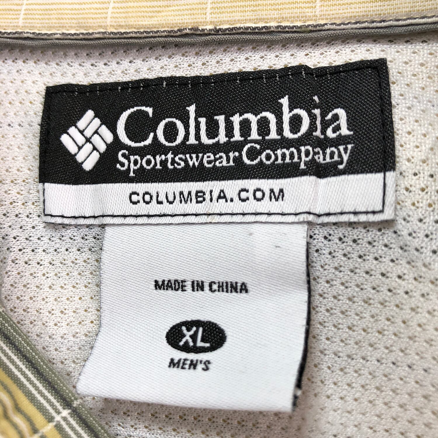 コロンビア コットン ナイロン チェック柄 アウトドア 半袖シャツ メンズl Columbia アメカジ 古着 Cb07 22年のクリスマス