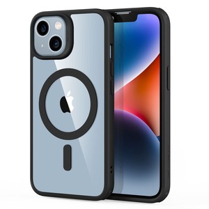 【特価処分】【米軍MIL規格・Magsafe対応】ESR iPhone 14 ケース iPhone 13 ケース 傷に強い背面 ワイヤレス充電 ストラップホール付き iPhone 14ケース iPhone 13ケース いphone14 ケース iphone13 ケース 用 HaloLock搭載 ハイブリッド磁気ケース 6.1インチ クリアブラック Classic Series