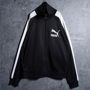00s“PUMA”Monotone logo design high neck track jacket