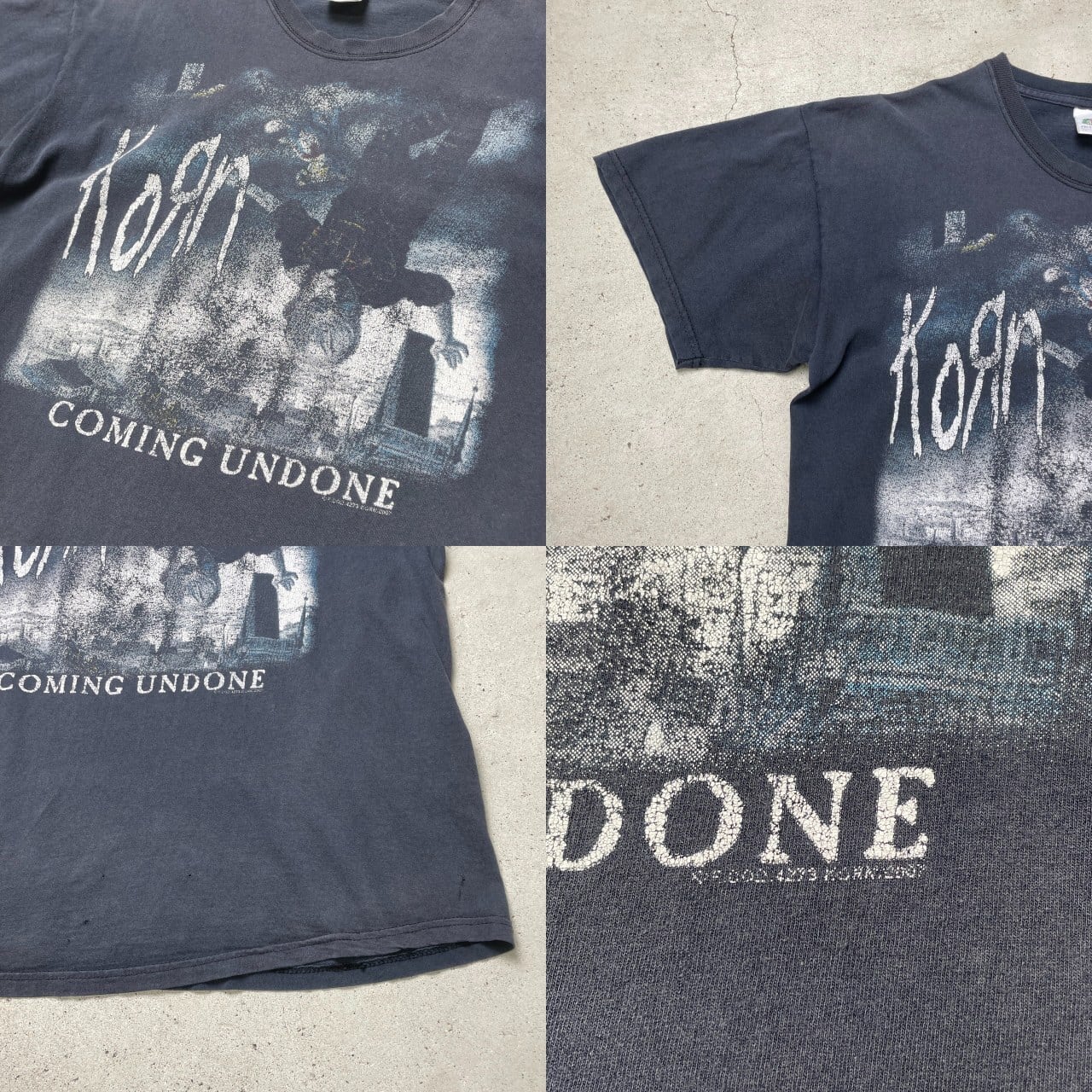 00年代 KORN COMING UNDONE コーン バンドTシャツ バンT メンズM 古着 