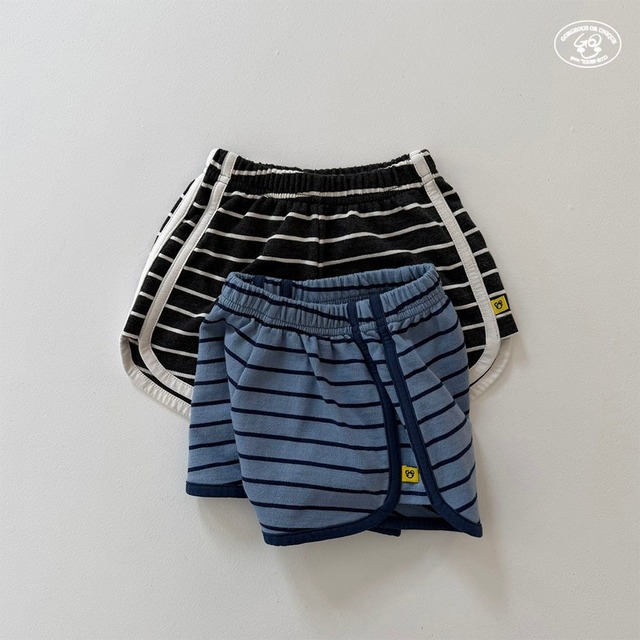 【取寄】gou｜juljuli shorts｜しましまショートパンツ｜XS-JL｜kids&jr｜26 summer