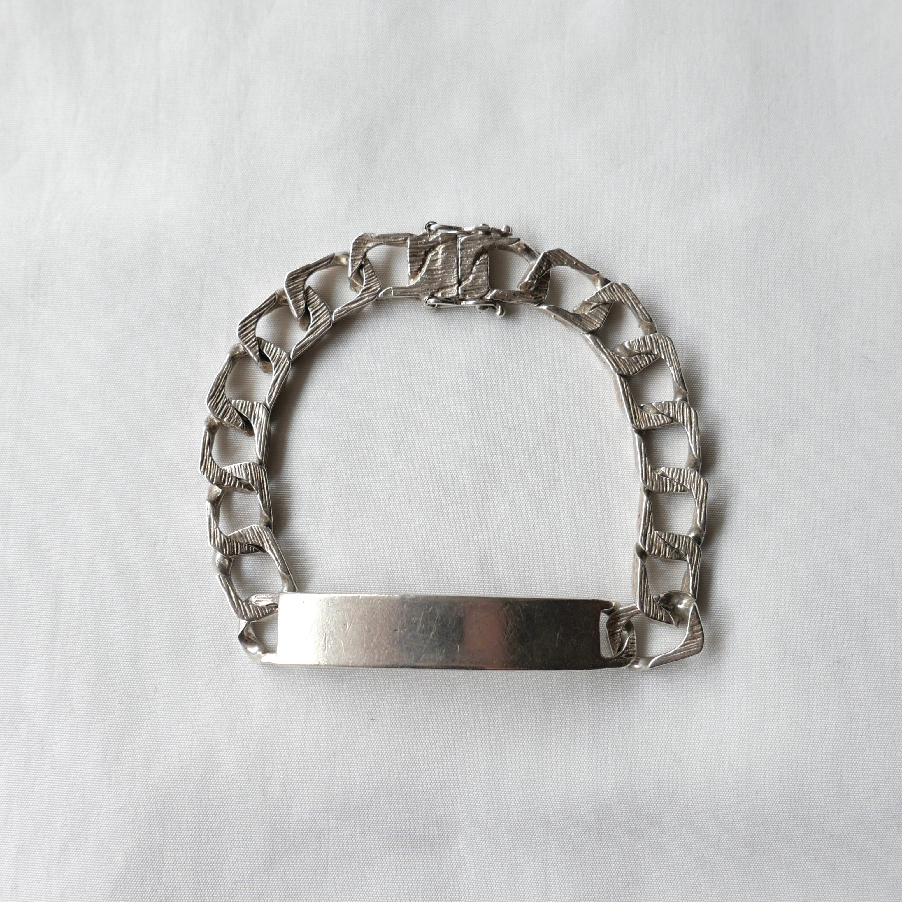 BRITISH VINTAGE SILVER925 ID BRACELET | safarionline