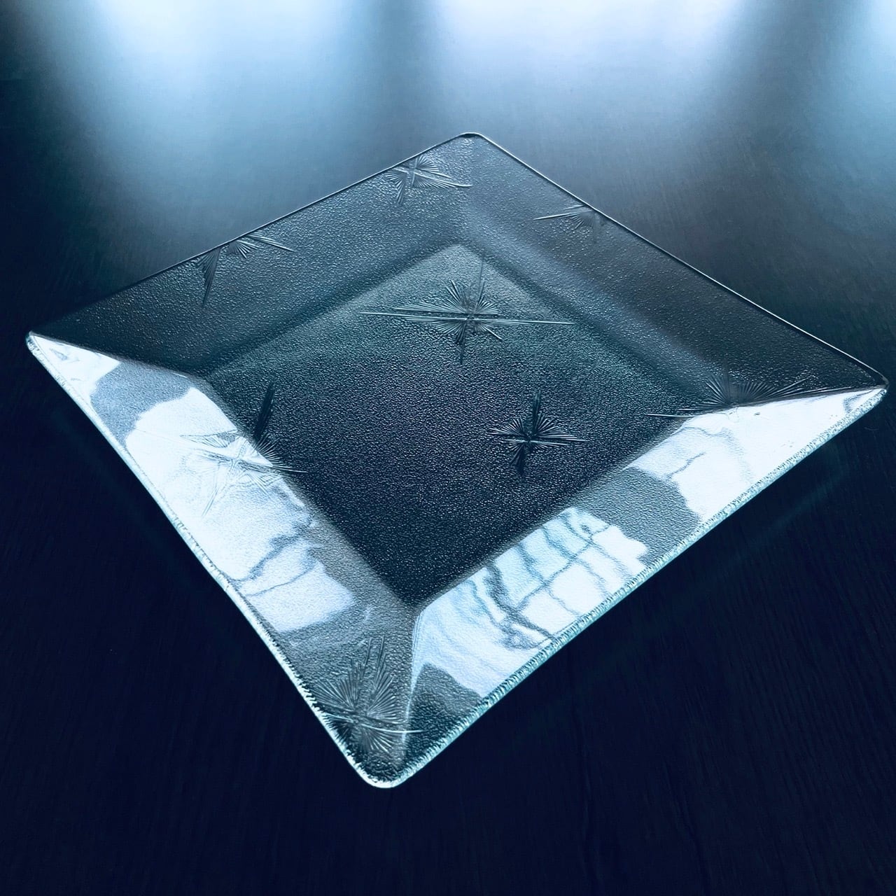 昭和のレトロガラス【よぞら】大皿 | Pay ID