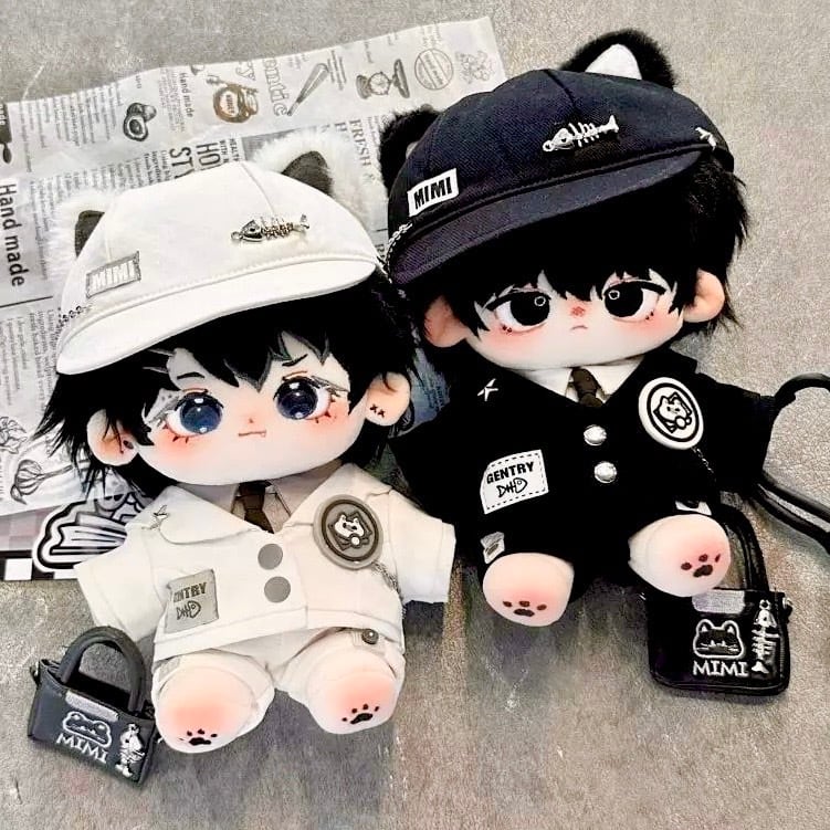 【ぬいぐるみ】無属性 20cm 骨なし 衣装 服 着せ替え 猫 黒 帽子 ぬいぐるみ】無属性 20cm 骨なし 衣装 服 着せ替え 猫 黒 帽子