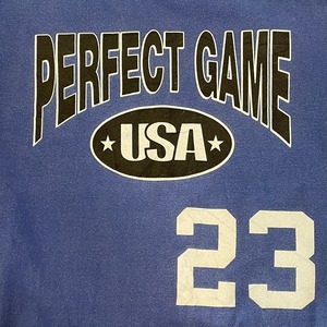 【PERFECTGAME】Tシャツ ロゴ バックプリント ナンバリング XL  ビッグサイズ US古着 アメリ古着