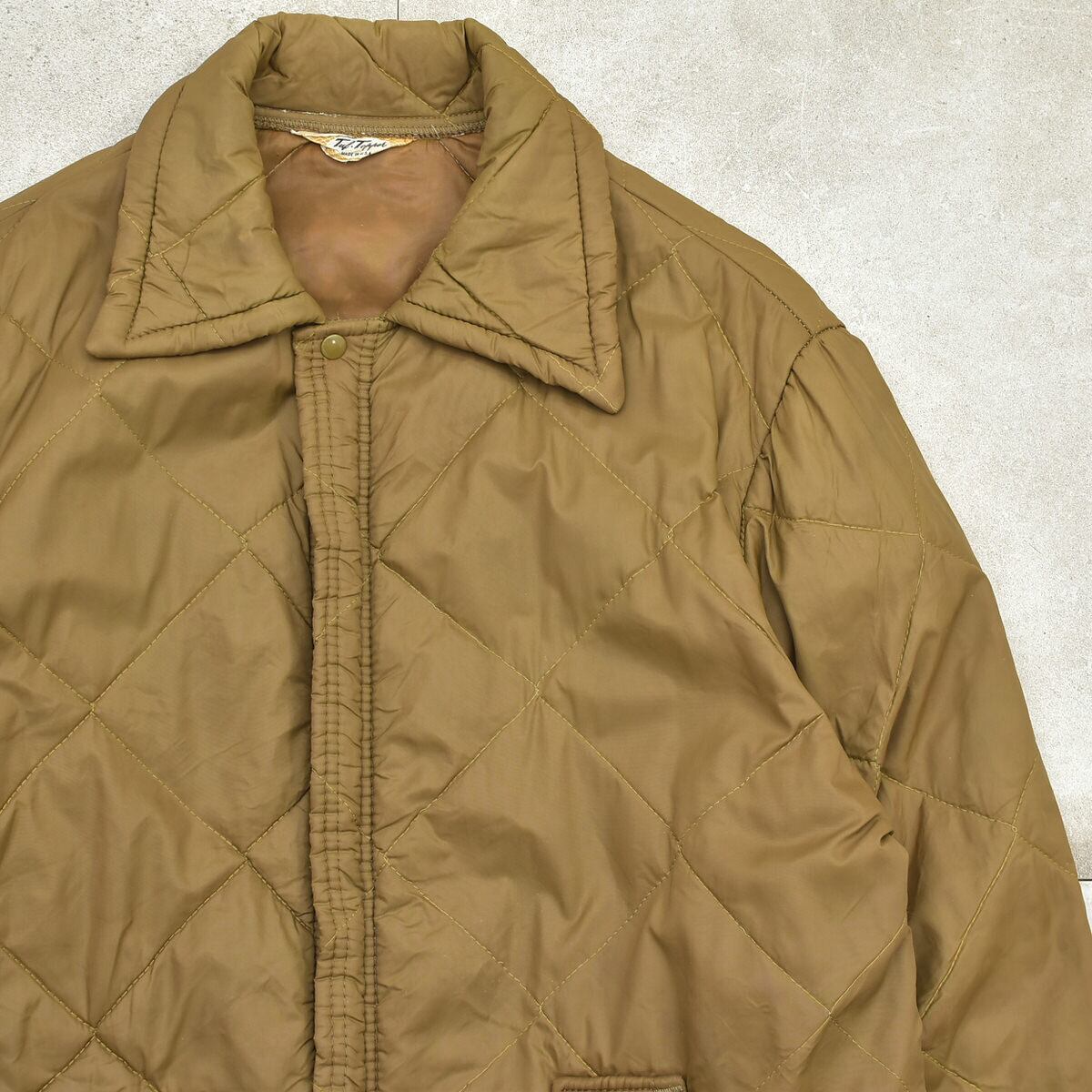 70~80s Tub Topper quilting nylon jkt Made in USA