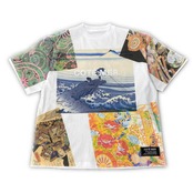 【tshirts194】Lsize KIMONO PRINT T-SHIRTS white