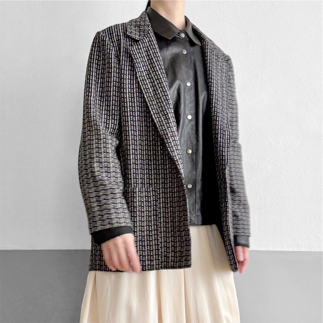 made in USA Monotone Woven Tailored Jacket