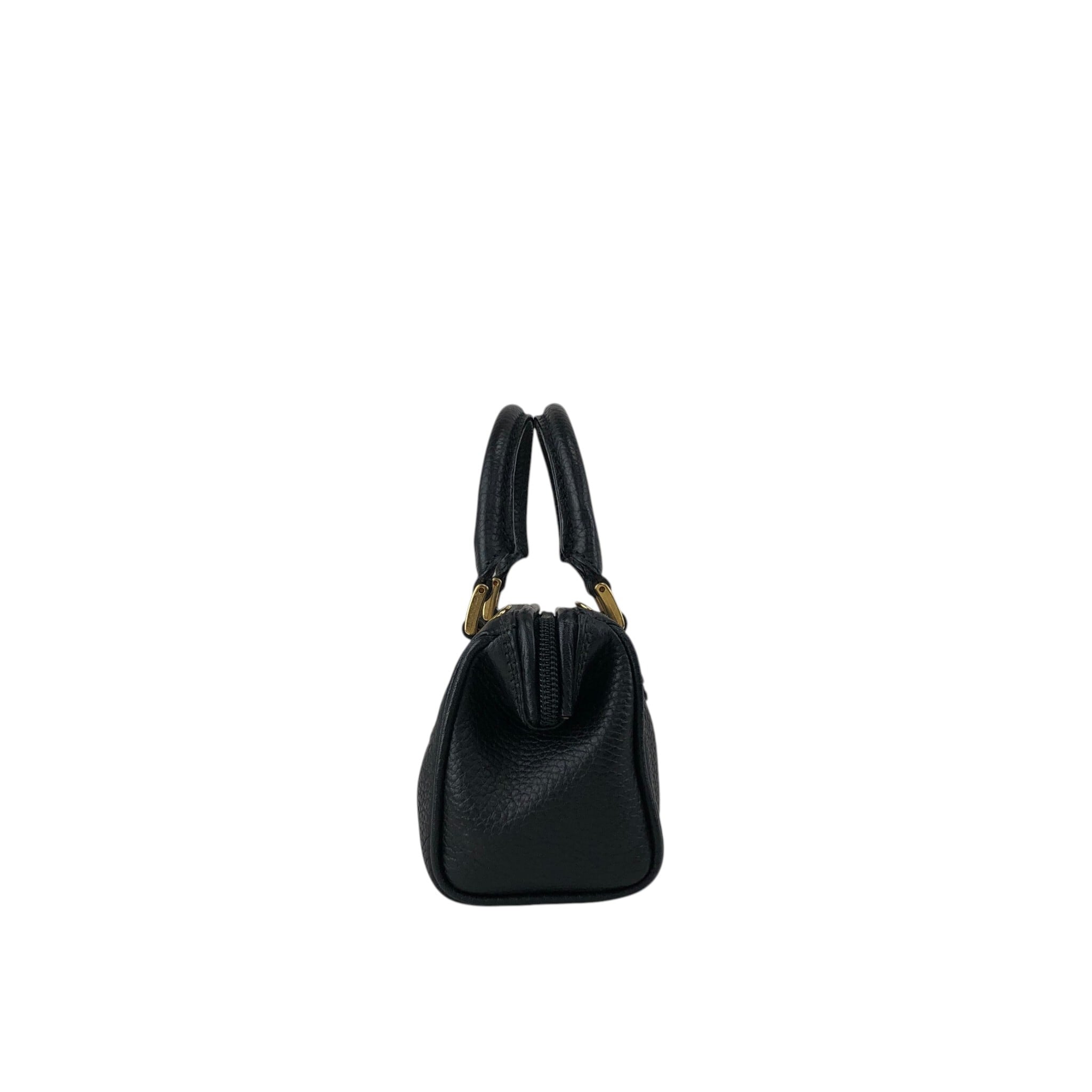 FENDI ヴィンテージバック VINTAGE FENDI ZUCCA BROWN FF LOGO CANVAS LEATHER MINI PURSE BAG