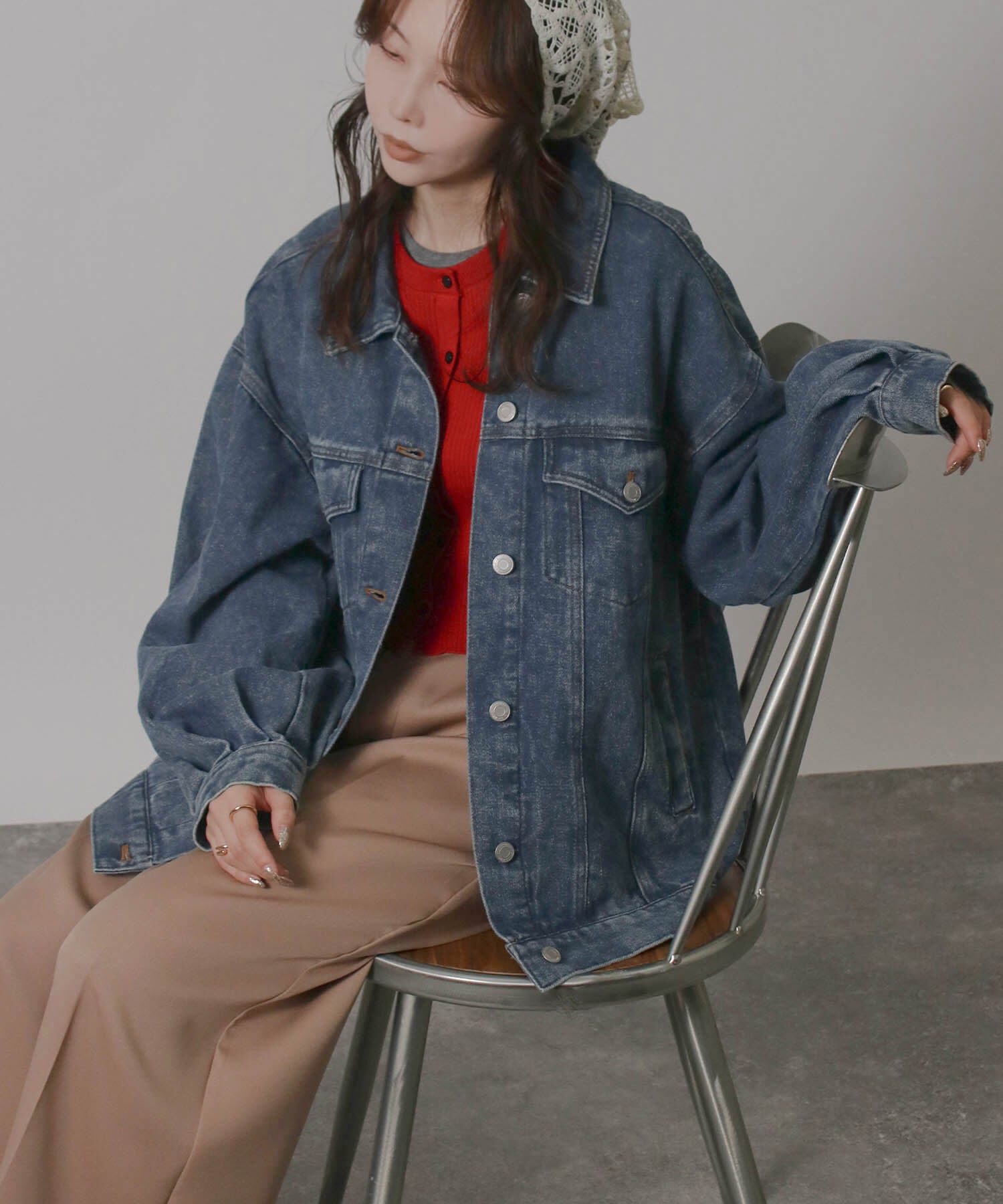 オーバーサイズデニムジャケット