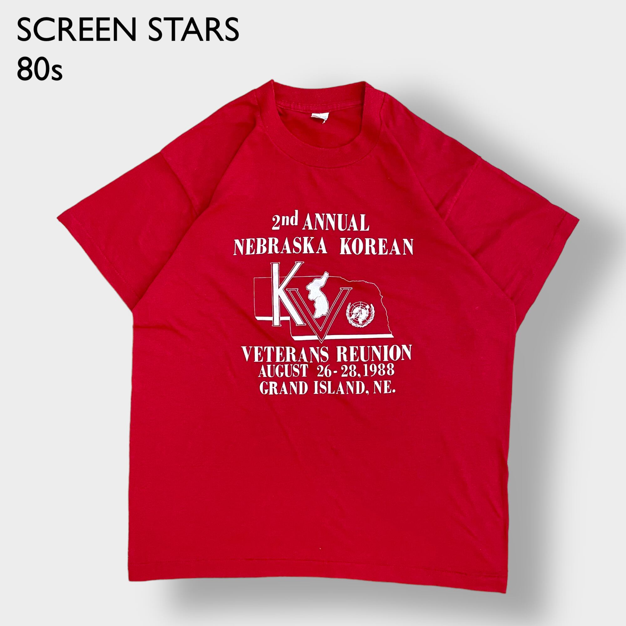 SCREEN STARS】80s USA製 プリント Tシャツ シングルステッチ