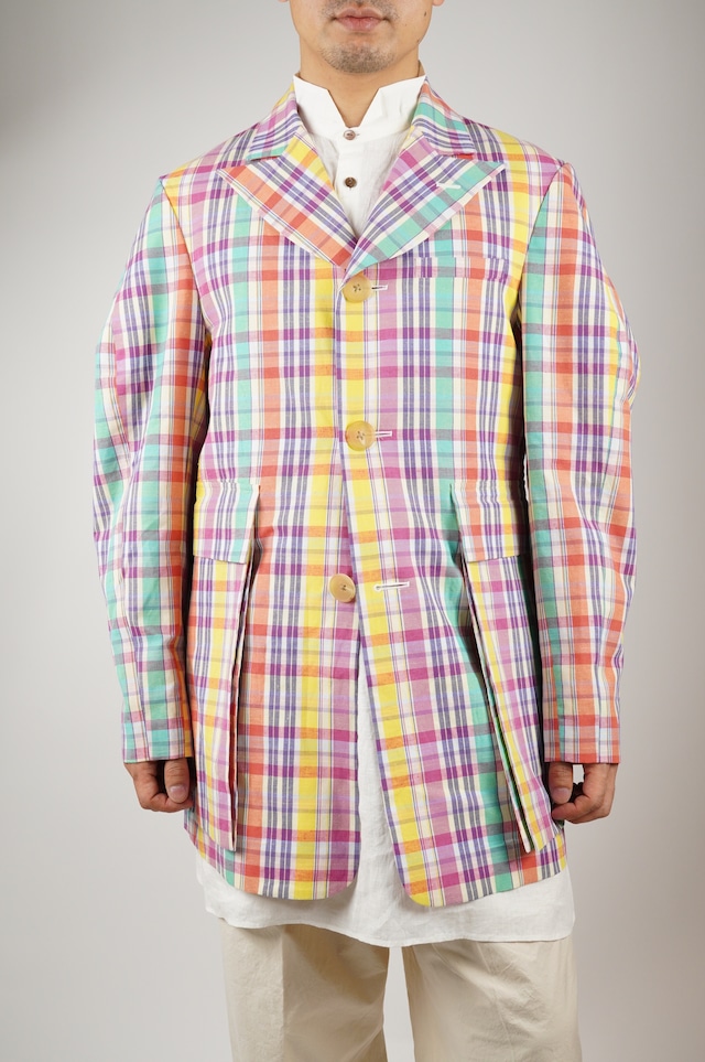 RANDY/’’Aztlan’’ Madras Checked  Zoot Jacket