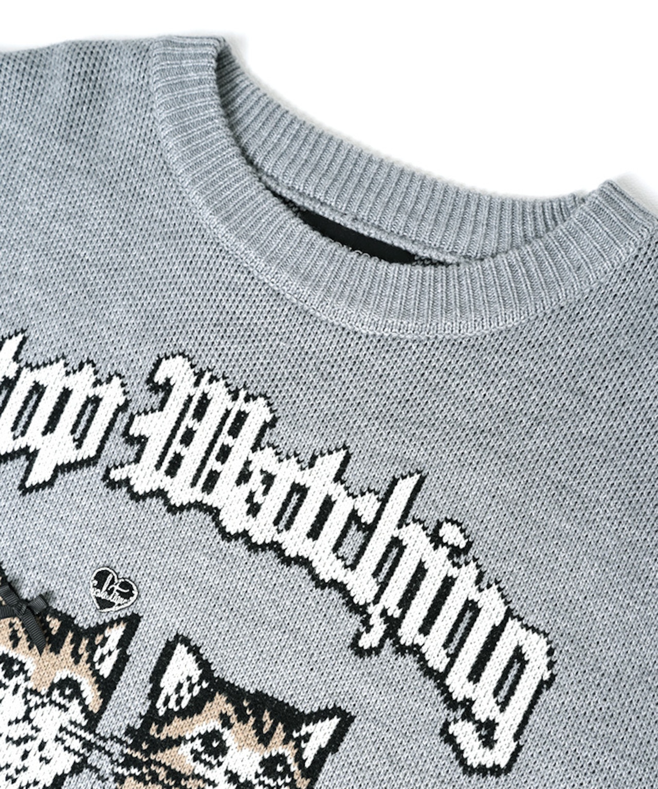 COOLA MADE®エンブロイダリーCATニットTOPS (NAVY) CQ-47117