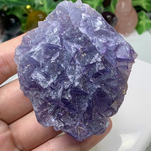 22.幻想的な色合い☆ヤオガンシャン産・パープル強めブルーフローライト原石