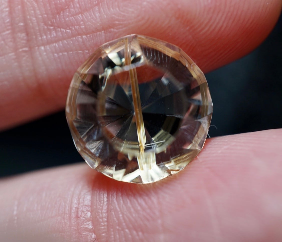 W1342 高品質 デュモルチェライトインクォーツ クラスター原石