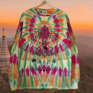 “御来迎 -Go Like Go-”  TIE DYE L/S T-SHIRT  ~Pink~