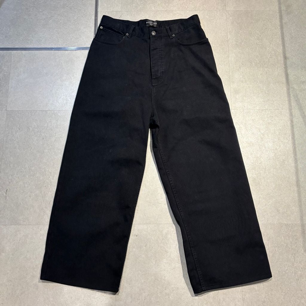 パンツ BALENCIAGA PANTS (806684TRVW3 1000) BALENCIAGA バレンシアガ 25SS Baggy Denim Pants ワイドデニム